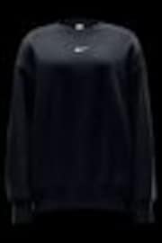 Nike Black Oversized Mini Swoosh Sweatshirt - Image 1 of 1