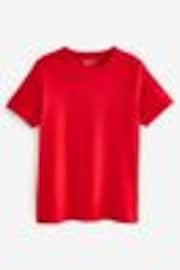 Red Essential Pure Cotton Short Sleeve Crew Neck T-Shirt - Image 1 of 1