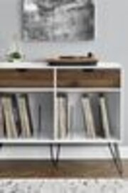 Novogratz White Concord Turntable Stand With Drawers - Image 1 of 1