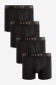 Black Bronze Waistband 4 pack A-Front Boxers - Image 1 of 1