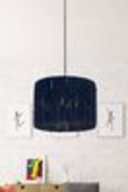 Searchlight Blue Willow Raffia Lamp Shade - Image 1 of 1