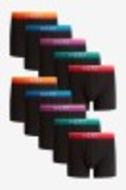Black Ombre Waistband 10 pack A-Front Boxers - Image 1 of 1
