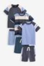 Blue Short Pyjamas 3 Pack (3-16yrs) - Image 1 of 1