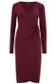 Pour Moi Red Bryony Slinky Jersey Bodycon Midi Dress - Image 1 of 1