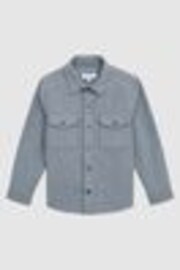 Azul - Sobrecamisa con dos bolsillos Tampa de Reiss - Imagen 1 de 1