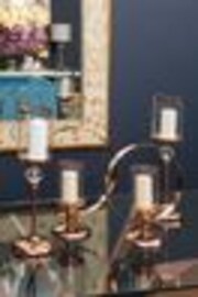 Fifty Five South Gold Hurricane Candle Holder - Image 1 of 1