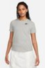 Nike Dark Grey Heather Sportswear Club Essentials T-Shirt - Image 1 of 1