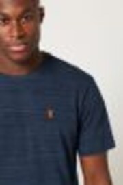 Navy Blue Single Stag Marl T-Shirt - Image 1 of 1