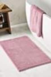 Dusky Pink Bobble Bath Mat - Image 1 of 1