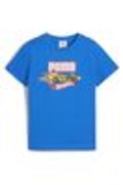 Puma Blue Kids Boys Hot Wheels Graphic T-Shirt - Image 1 of 1