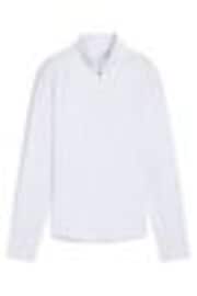 Puma White Womens Pure 20 Quarter-Zip Sweat Top - Image 1 of 1
