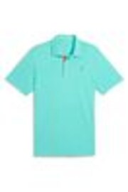 Puma Green Mens Pure 2.0 Golf Polo Shirt - Image 1 of 1
