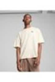 Puma Chalk White Mens WARDROBE ESS Boxy T-Shirt - Image 1 of 1