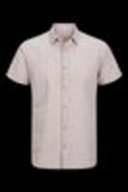 JACK & JONES Nude Short Sleeve Summer Shirt - Image 1 of 1
