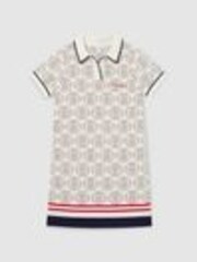 Reiss Off White 9-13 yrs SmileyWorld | Reiss Knitted Polo Dress - Image 1 of 1