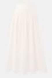 Whistles White 100% Cotton Waisted Midi Skirt - Image 1 of 1