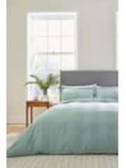 Bedeck of Belfast Celadon Serra Dobby Duvet Cover and Pillowcase Set - Image 1 of 1