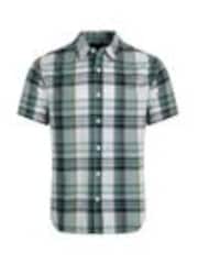 Weird Fish White/Grey Judd Short Sleeve 100% Cotton Check Shirt - Image 1 of 1