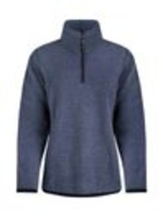 Weird Fish Blue Odina Quarter Zip Textured Fleece - Image 1 of 1