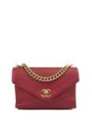 CHANEL Red Chevron Flap Bag  Shoulder Bag - Image 1 of 1