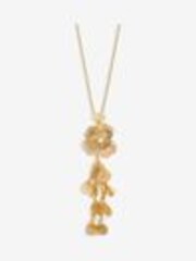 Mood Gold Tone Crystal Laser Cut Statement Pendant Necklace - Image 1 of 1