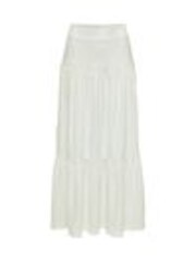 JDY White Broderie Tiered Maxi Skirt - Image 1 of 1