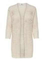 JDY Cream 3/4 Sleeve Crochet Kimono Cardigan - Image 1 of 1