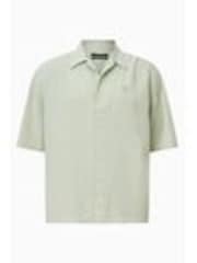 AllSaints Green Rialto Short Sleeve Shirt - Image 1 of 1