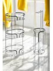 Showerdrape Chrome Dante Floor Caddy and Toilet Roll Holder - Image 1 of 1