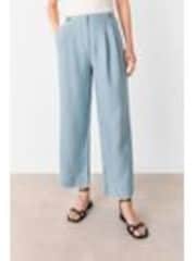 Whistles Blue Millie Linen Trousers - Image 1 of 1