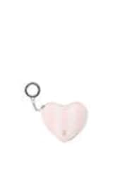 Victoria's Secret Heritage Stripe Pink Heart Pouch Keyring - Image 1 of 1