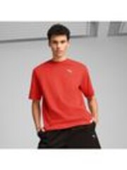 Puma Red Mens Wardrobe Ess Boxy T-Shirt - Image 1 of 1