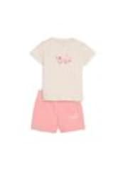 Puma White Minicats Sandy Adventures Toddler Top and Shorts Set - Image 1 of 1