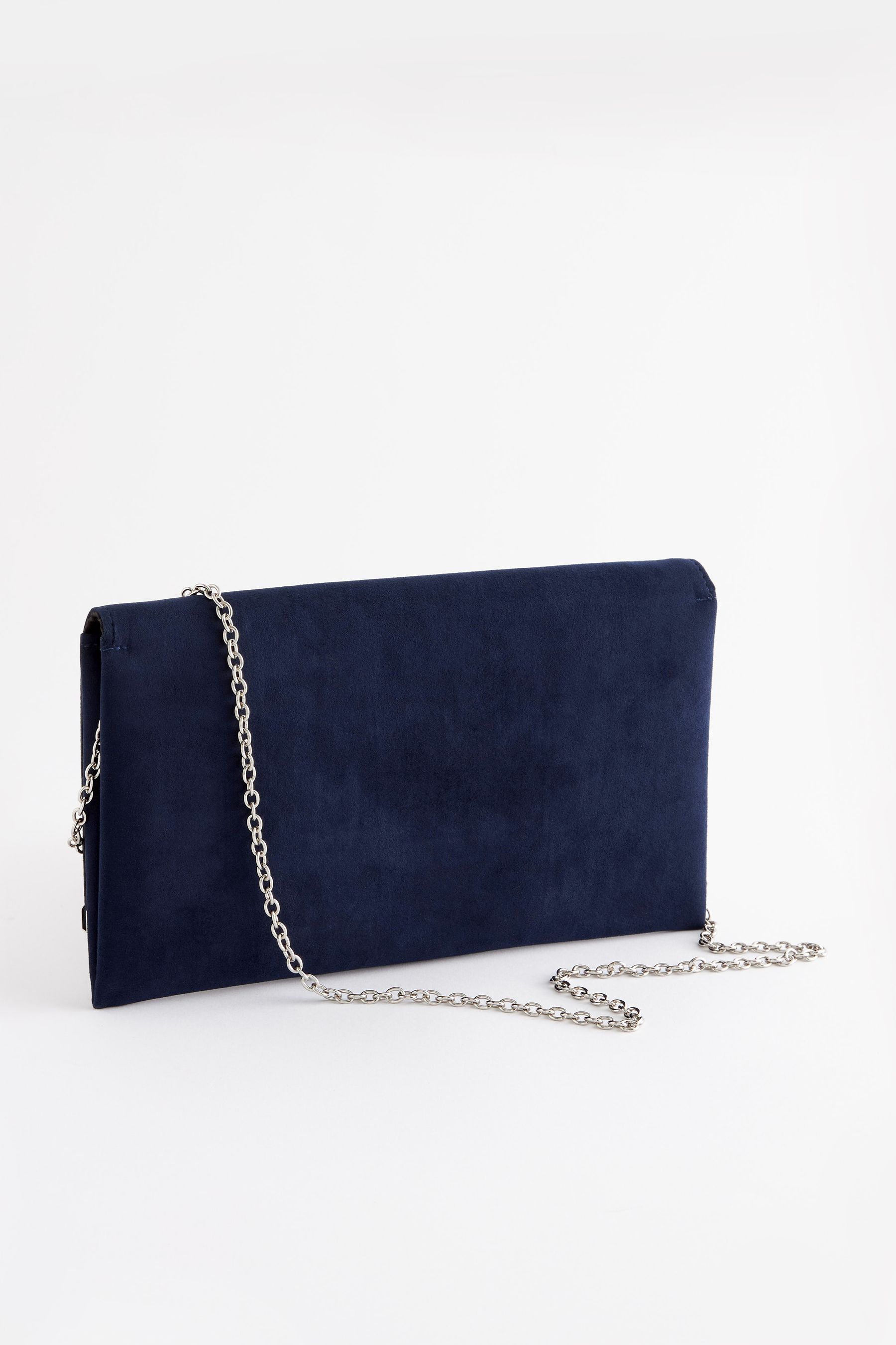 Buy Navy Clutch Bag With Detachable CrossBody Chain from the Next UK