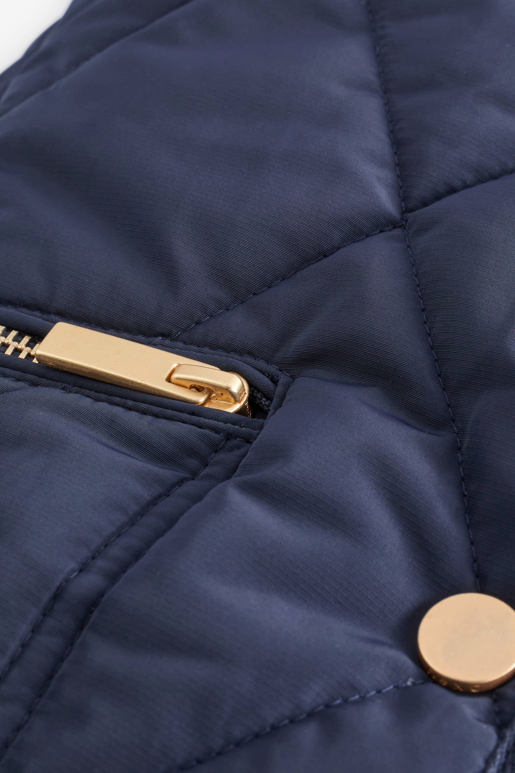 Buy Navy Blue Shower Resistant Quilted Jacket from the Next UK online shop