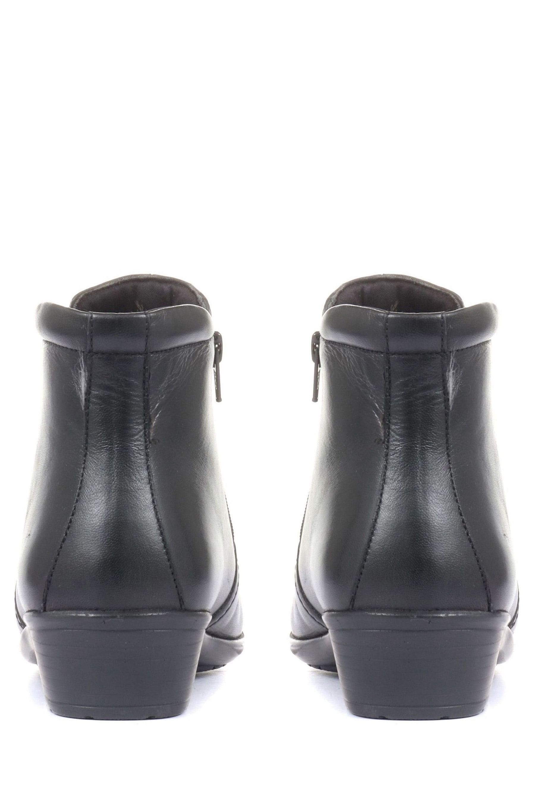 Buy Pavers Black Ladies Wide Fit Leather Ankle Boots from the Next UK