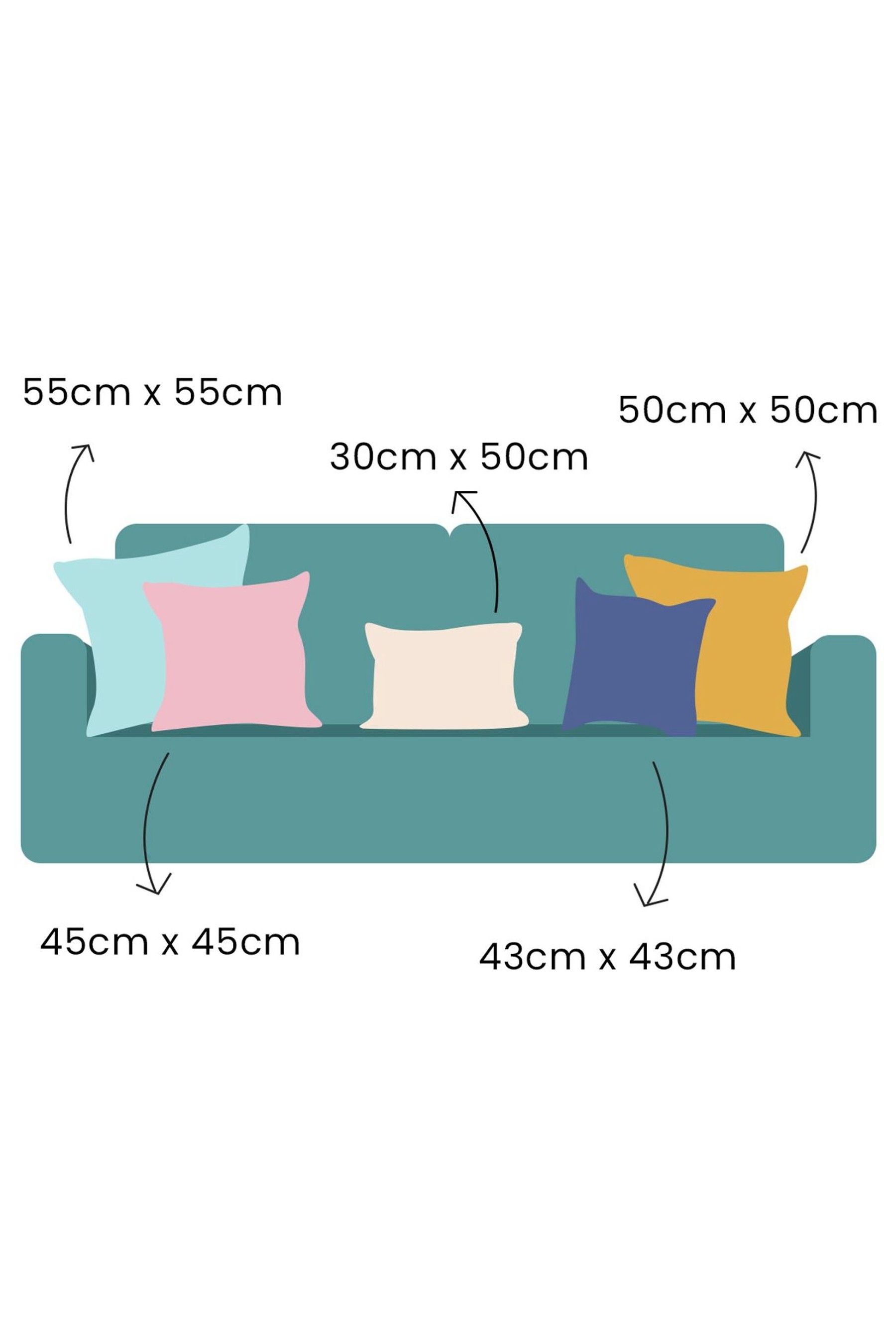 Set di 2 cuscini velluto blu navy 45 x 45 cm PENTAS