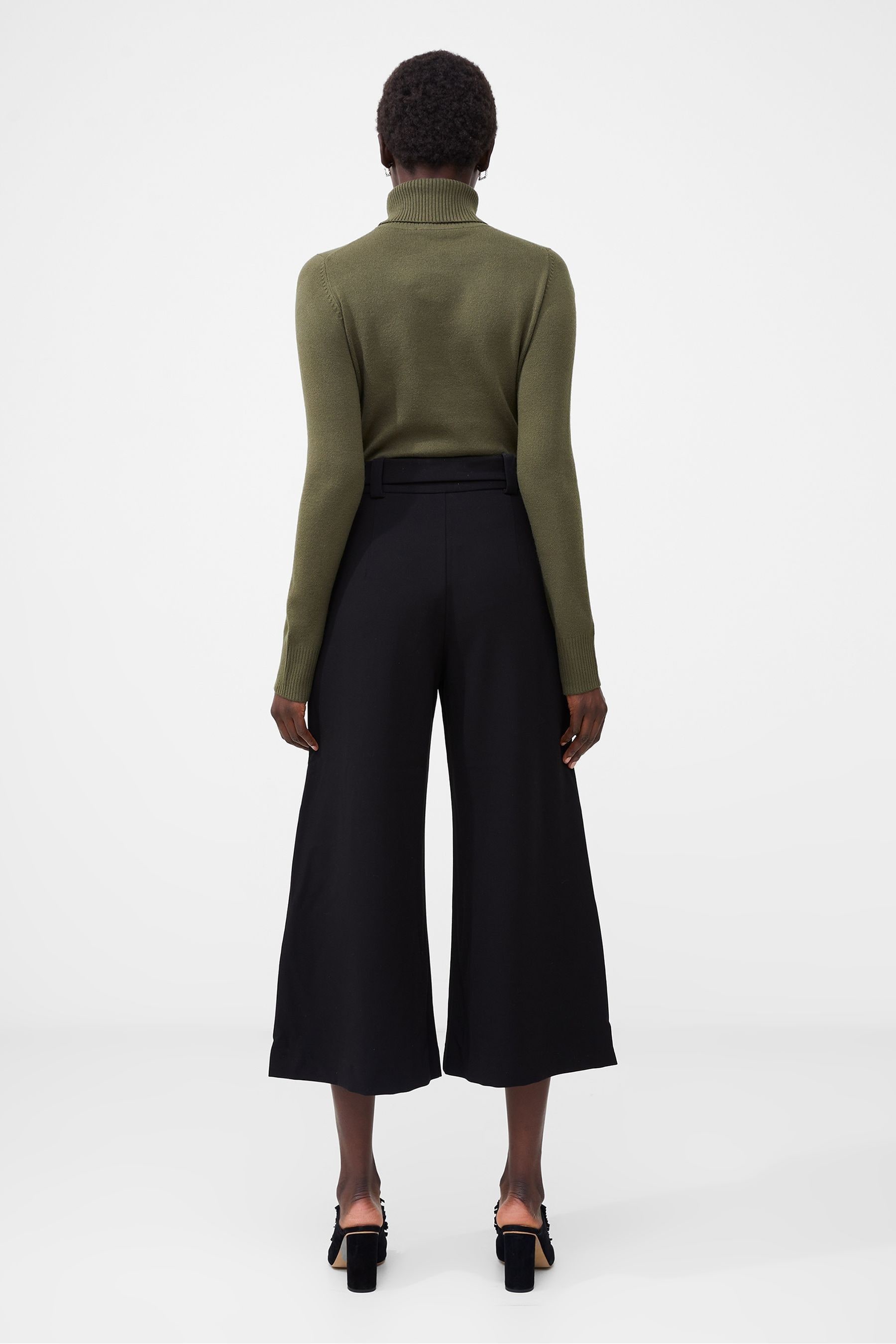 Buy French Connection Black Whisper Belted Culottes from the Next UK ...