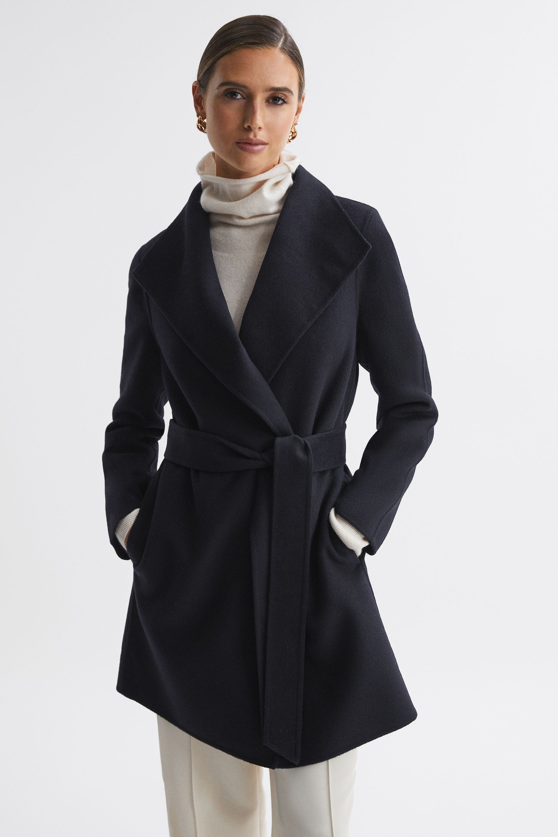 Buy Reiss Mya Double Breasted Wool Blindseam Coat from Next Ireland