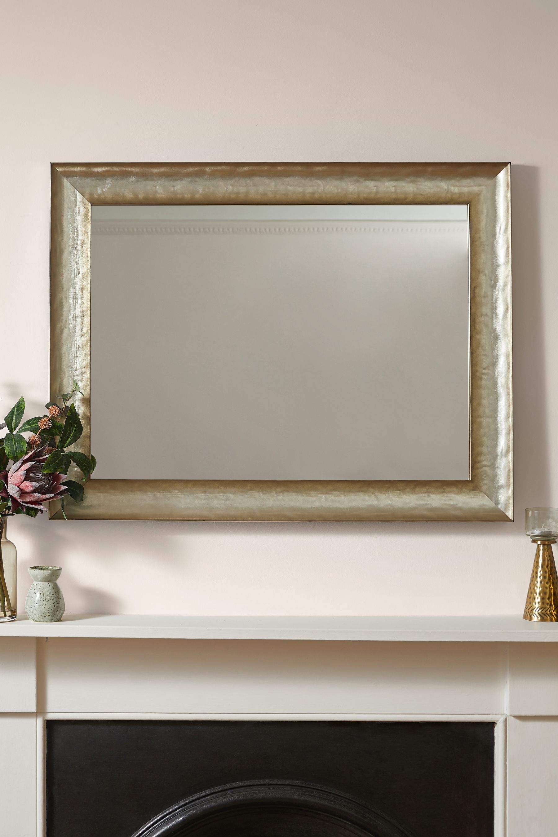 Buy Gold Rectangular Wall Mirror from the Next UK online shop