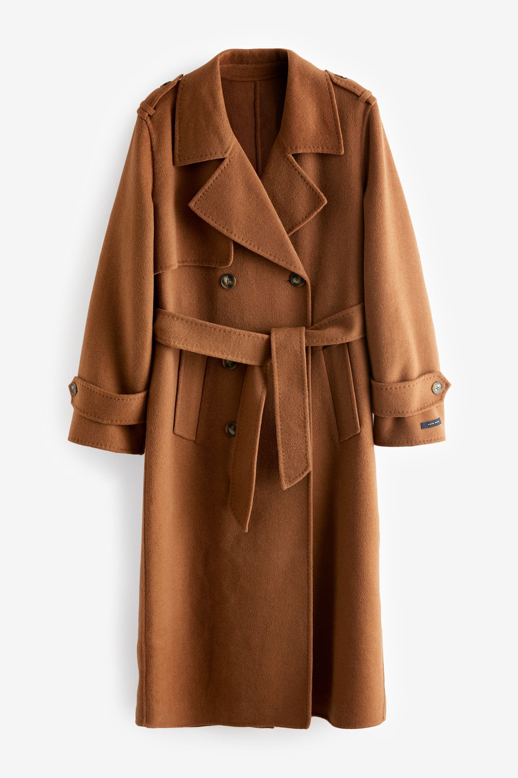 Chestnut trench coat hotsell