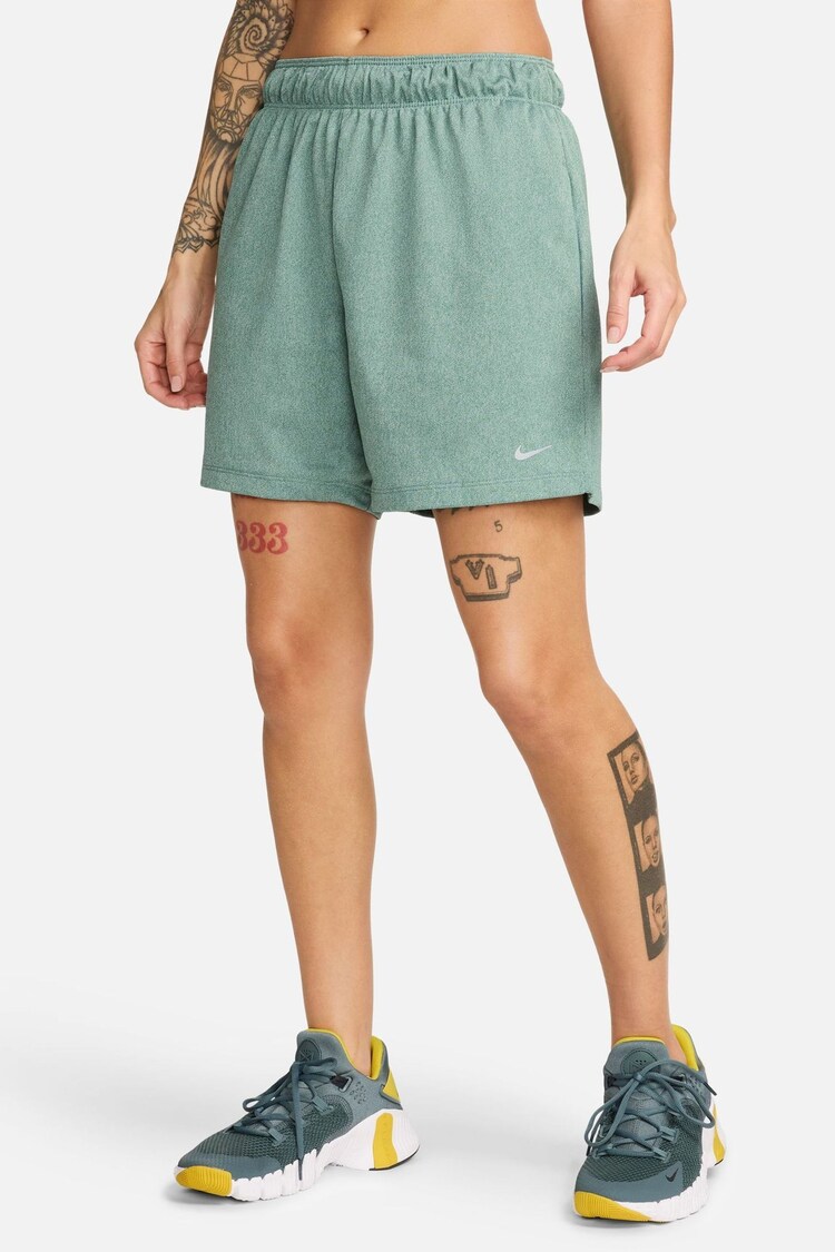 Nike Green Dri-FIT Attack Fitness Mid Rise 5" Unlined Shorts - Image 1 of 1
