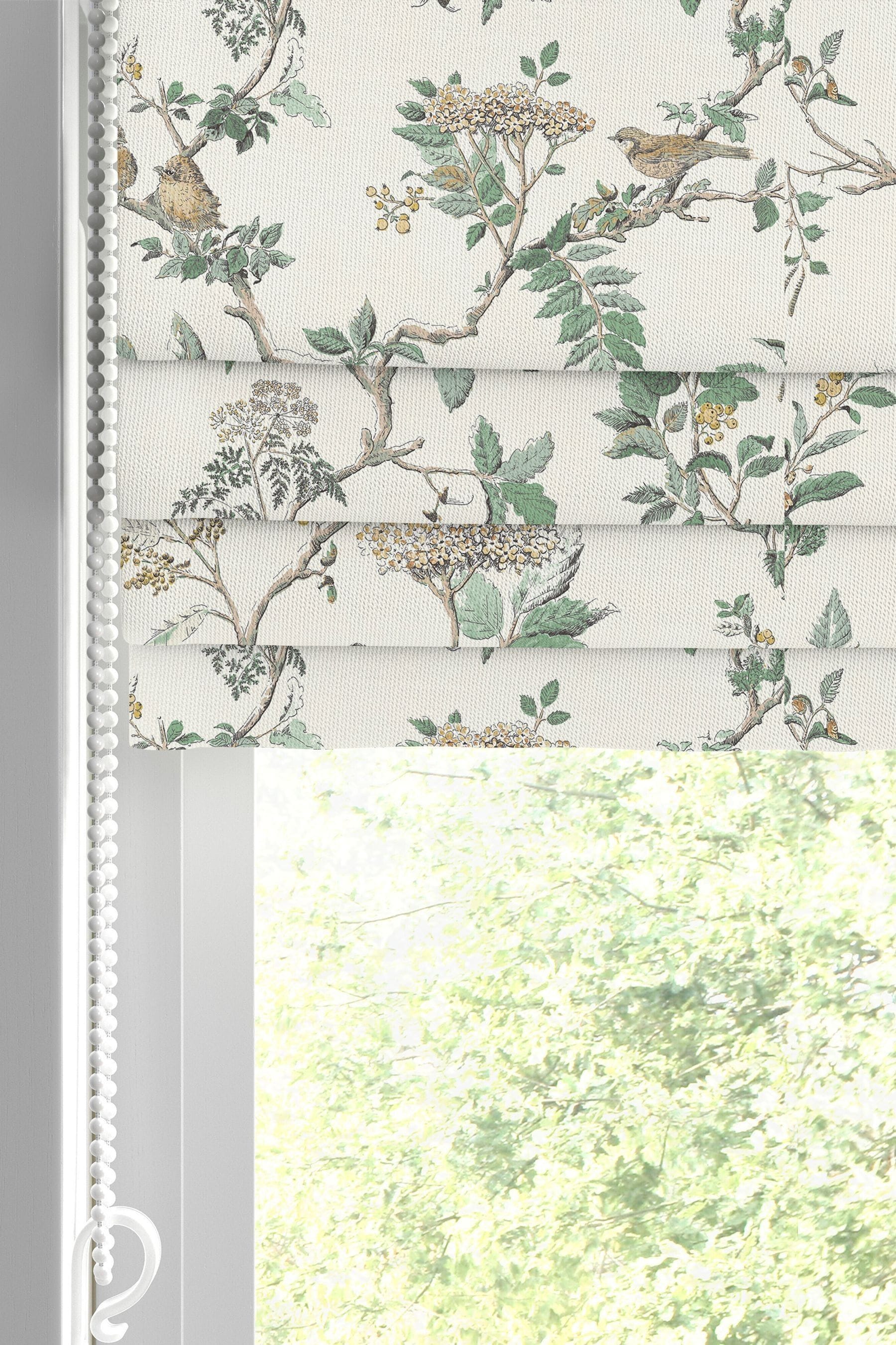 Buy Laura Ashley Fern Green Elderwood Made to Measure Roman Blinds from