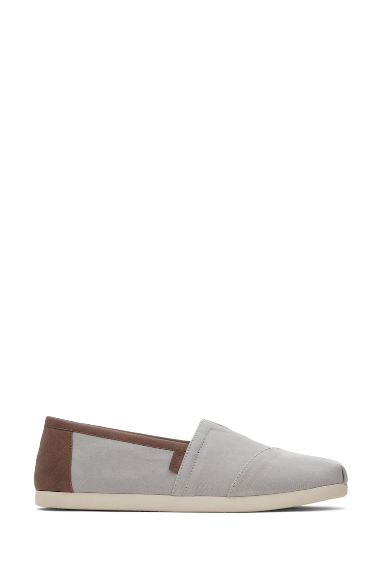 Серый - туфли из саржи Toms Vegan Alpargata Drizzle - Image 1 of 1