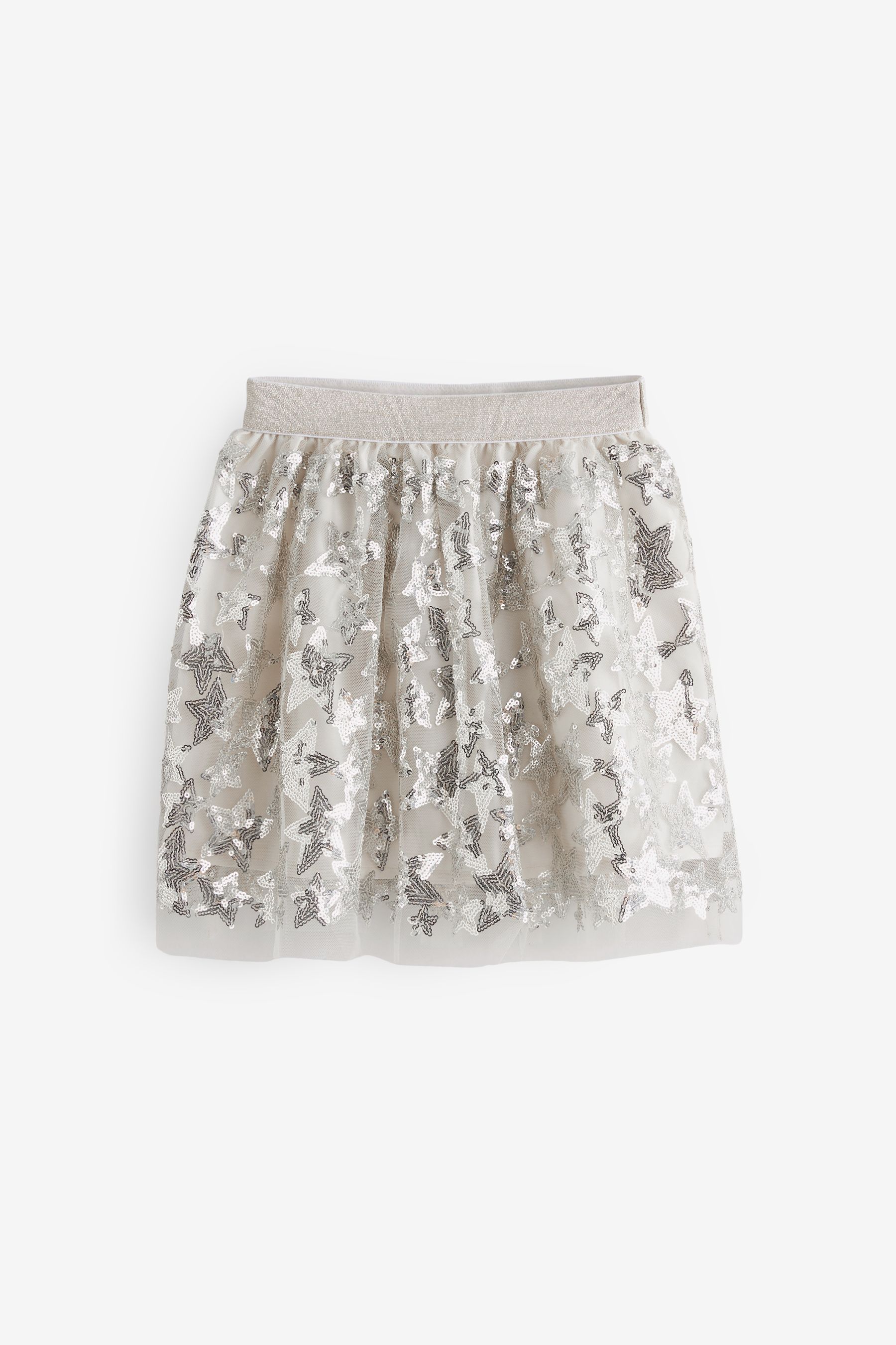 Buy Silver Sequin Skirt 3 16yrs from Next Luxembourg