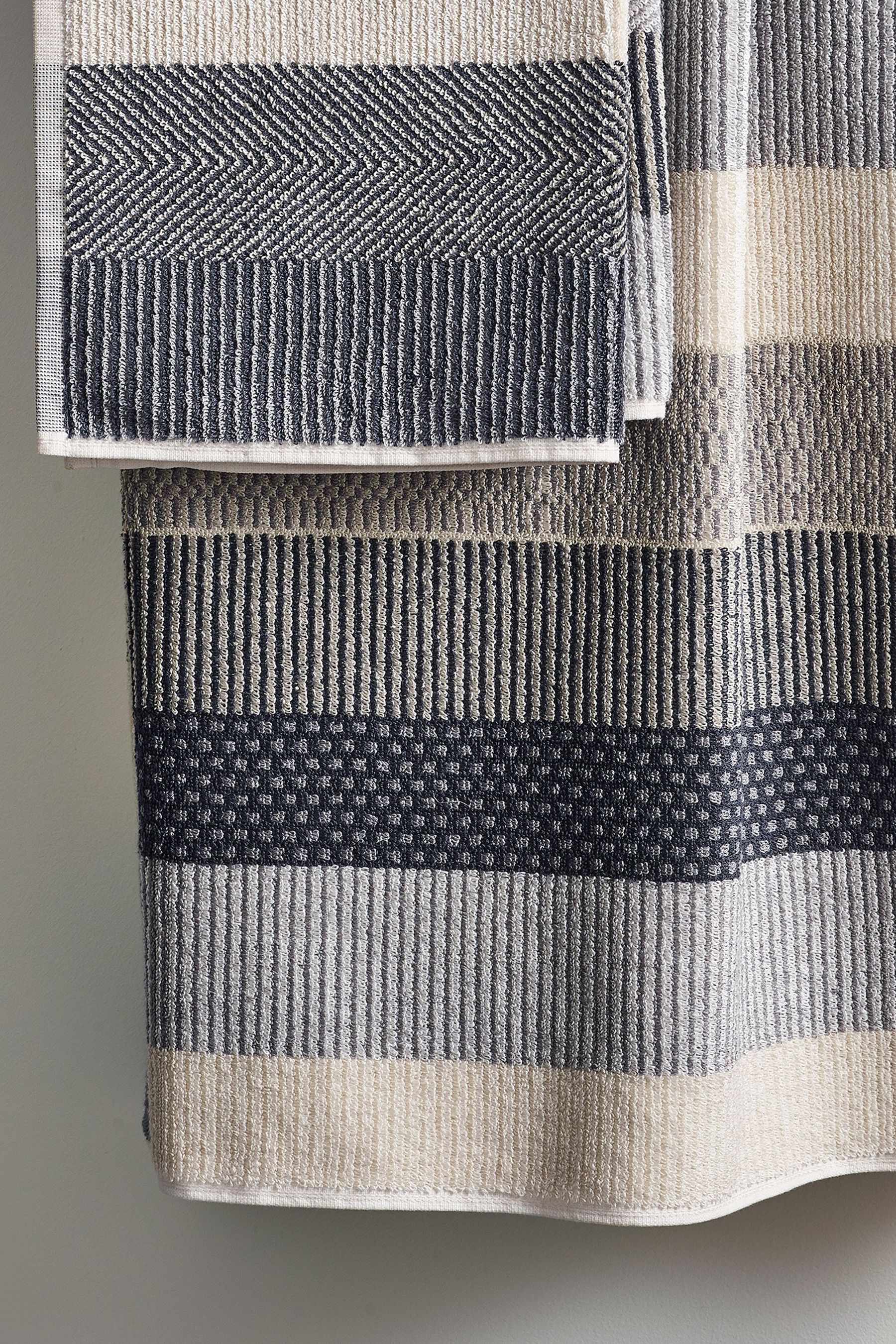 Buy Natural Stripe Egyptian Cotton Towel from Next Australia