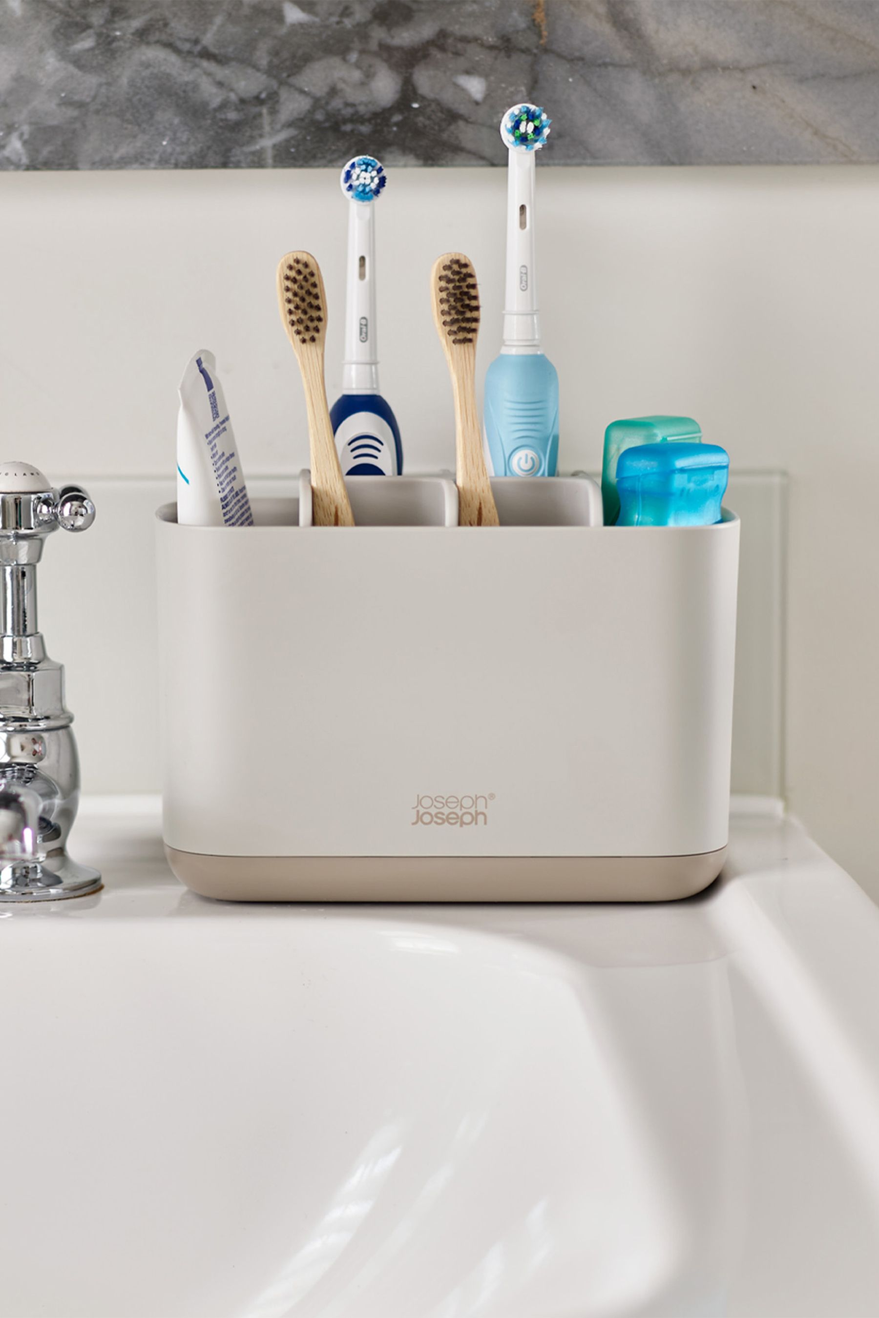 Buy Joseph Joseph Ecru EasyStore Large Toothbrush Caddy from the Next
