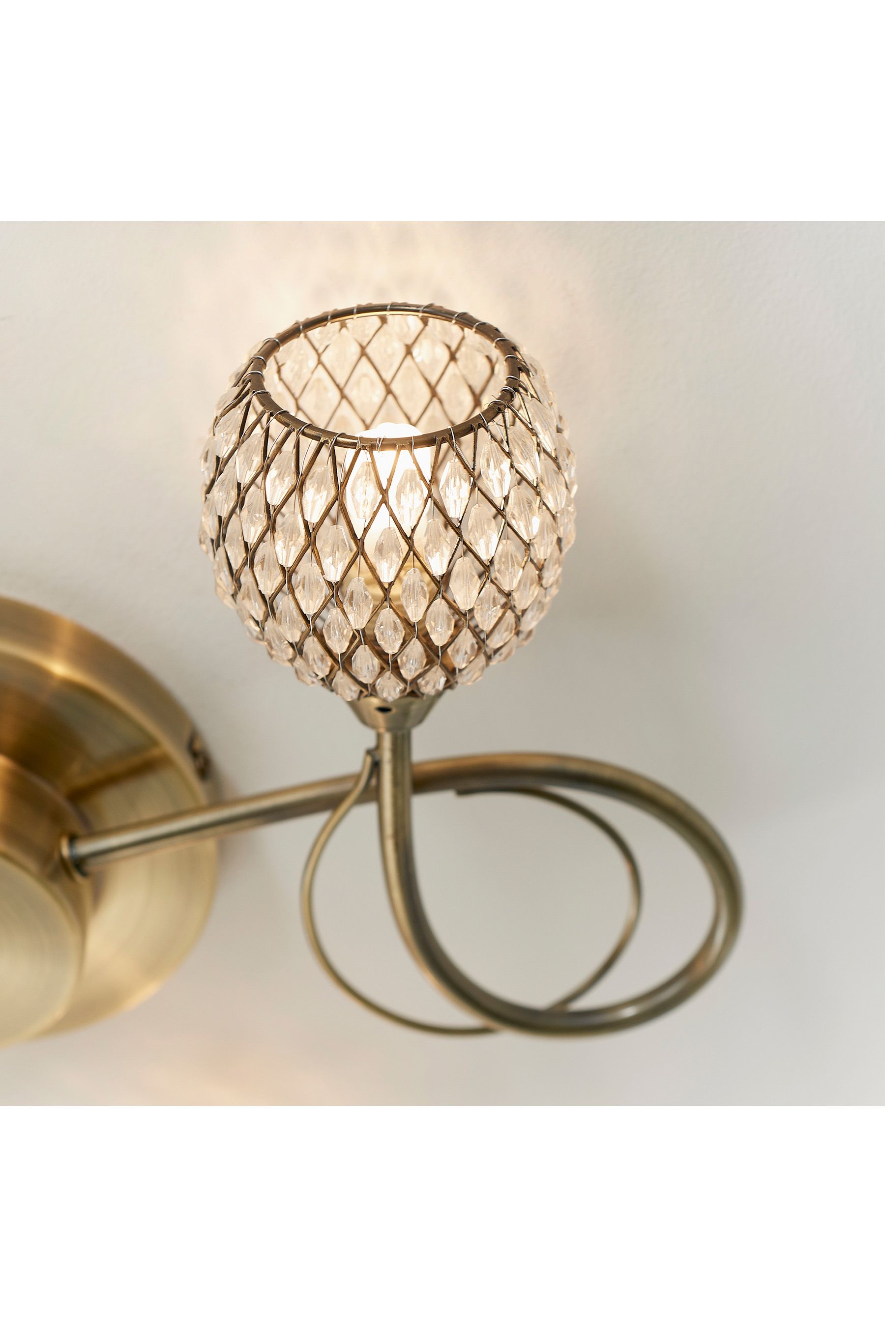 Buy Gallery Home Antique Brass Edmonton 3 Bulb Ceiling Light from the
