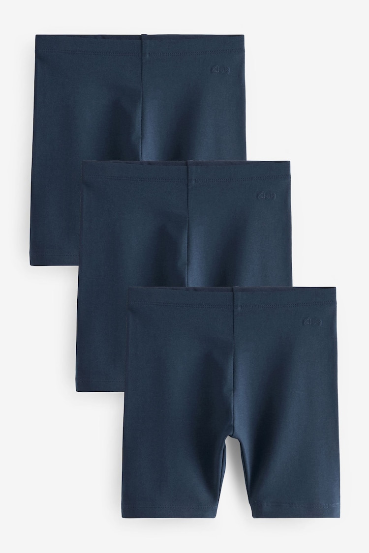 Clarks Indigo Blue School Jersey Cycling Shorts 3 Pack - Image 1 of 1