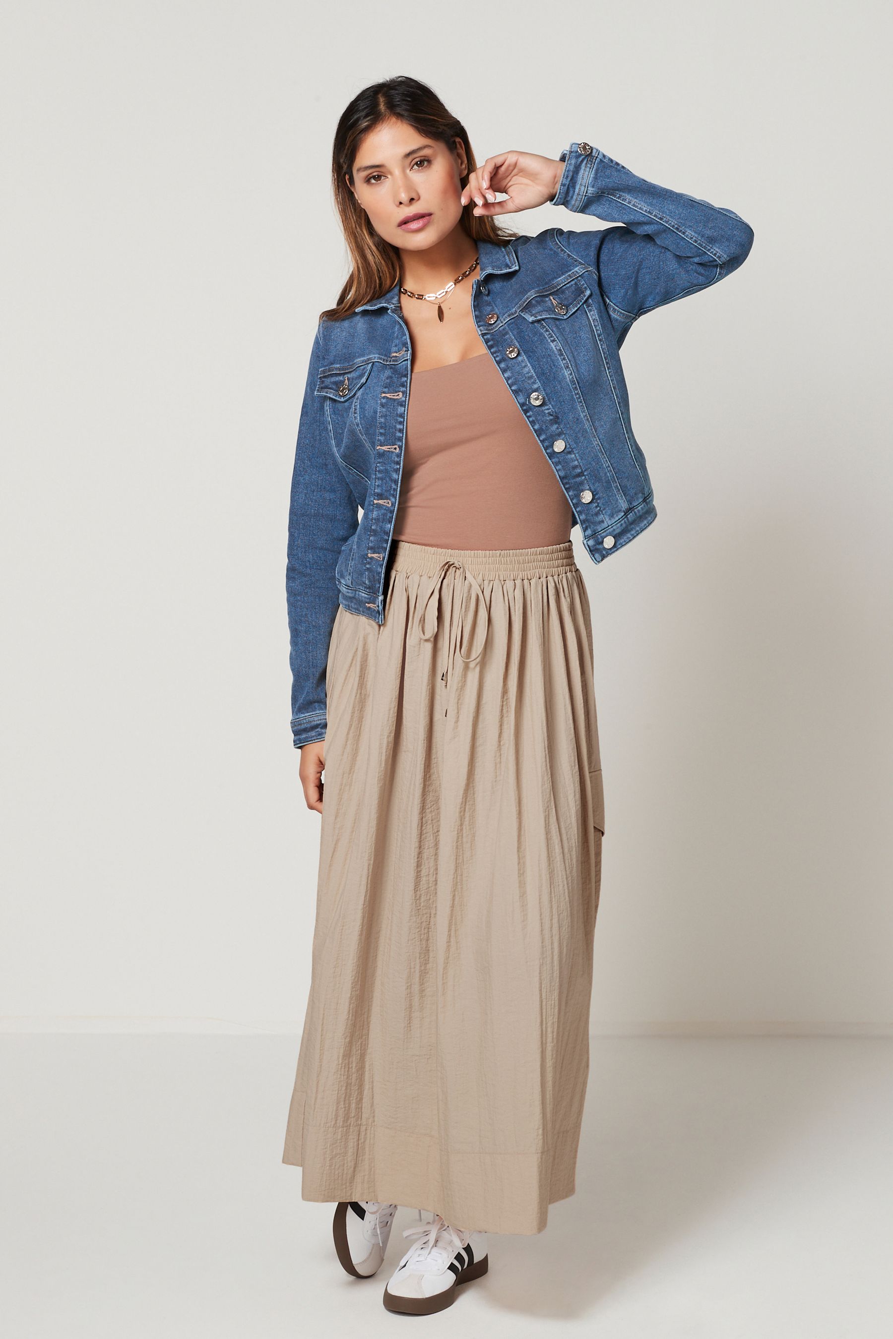 Buy Mid Blue Fuller Bust Denim Jacket from Next Japan